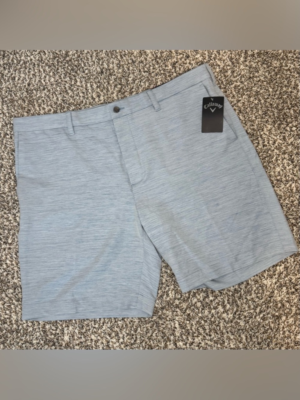 Callaway Golf Shorts Mens 40 Blue Stretch Opti Dri Performance Lightweight NWT